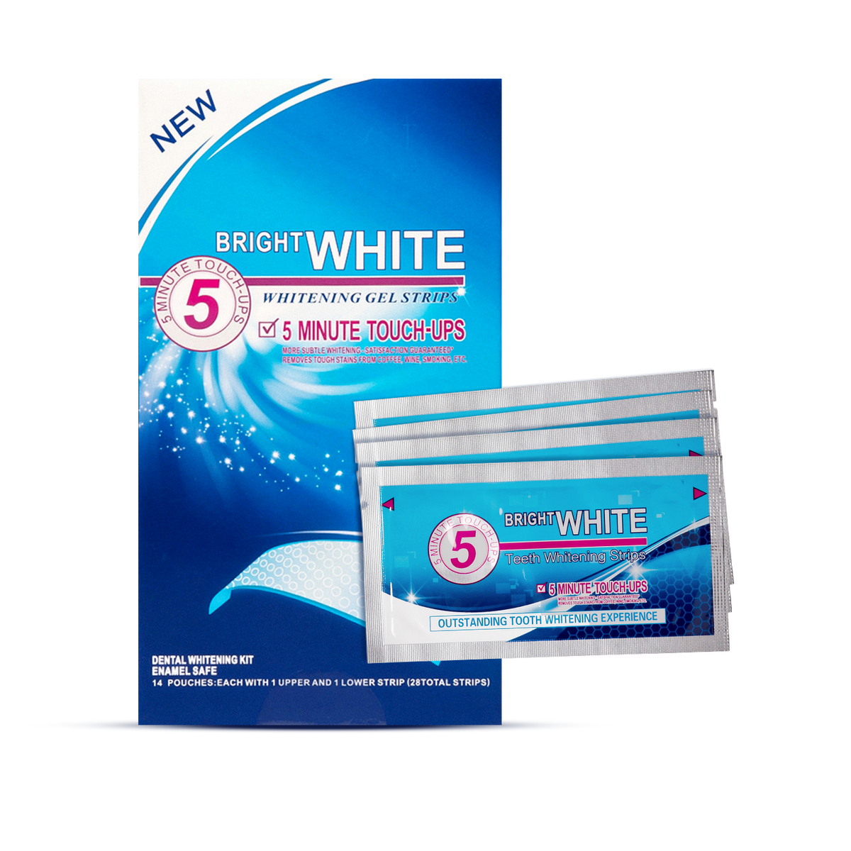 Paski wybielające BRIGHT WHITE 5 Minute Touch-Ups