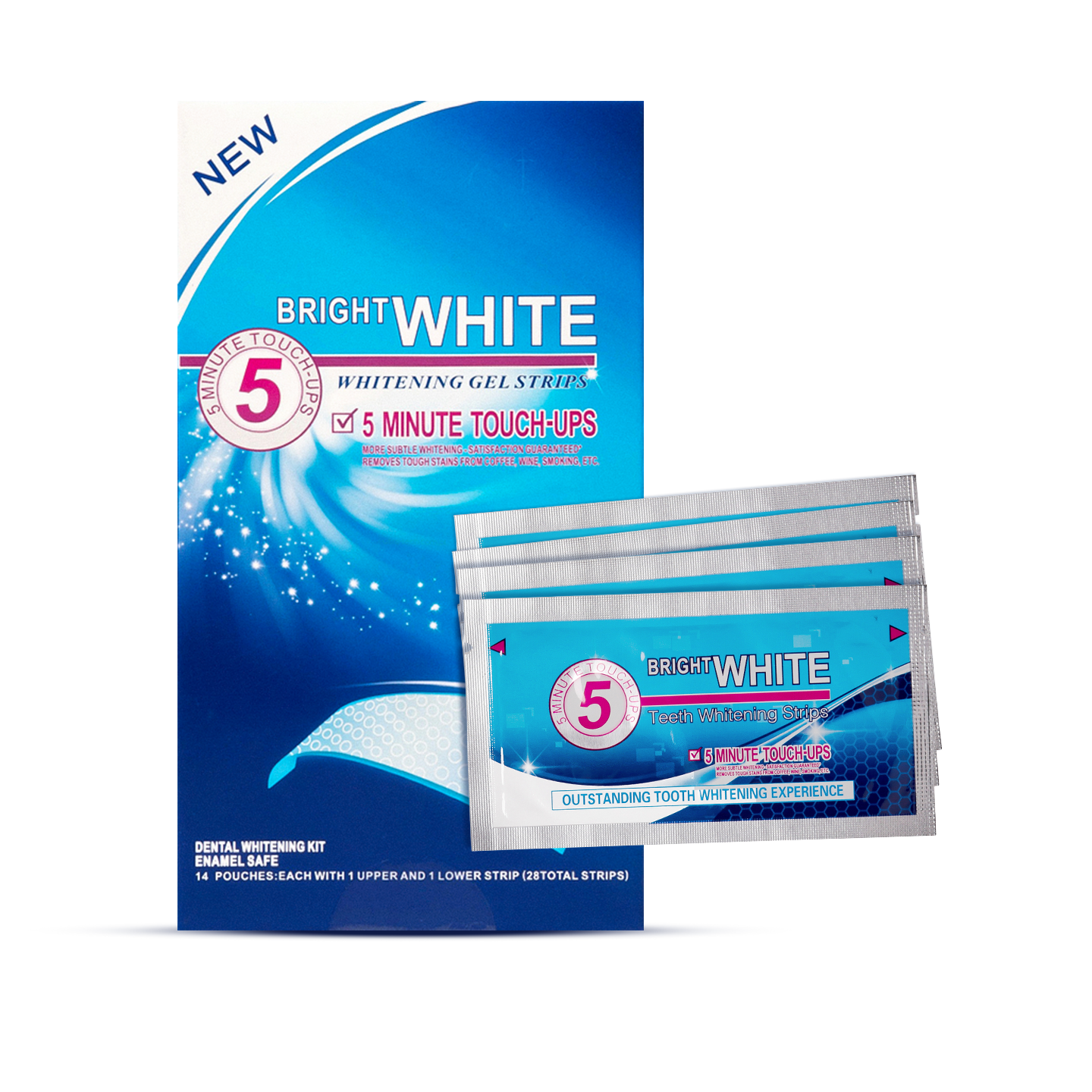 Paski wybielające BRIGHT WHITE 5 MINUTE TOUCH UPS