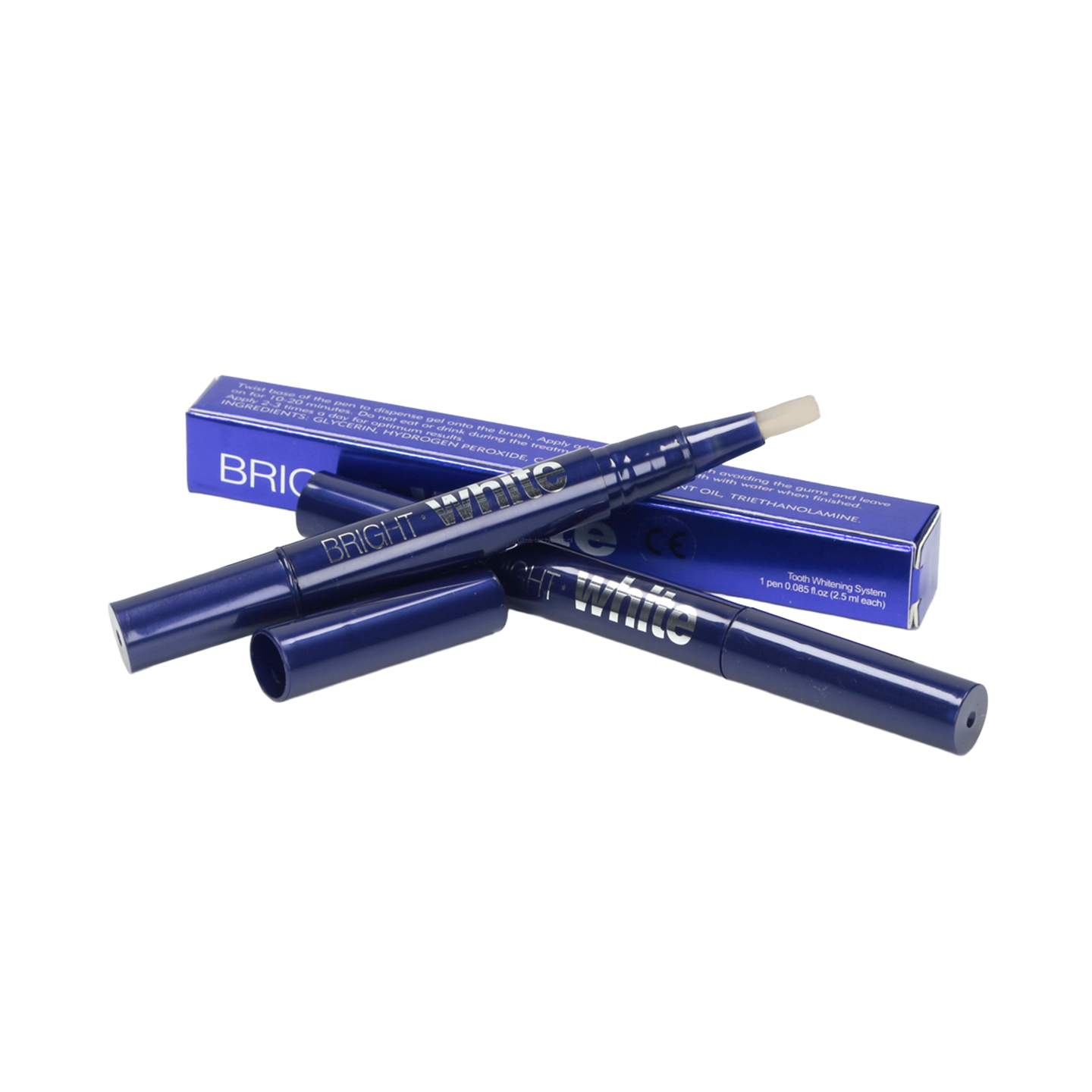 Paski wybielające BRIGHT WHITE 5 MINUTE TOUCH UPS - 28 szt + BRIGHT WHITE Whitening Pen